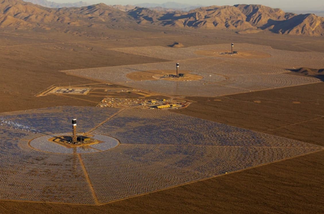 A solar plant near California and Nevada’s border. 